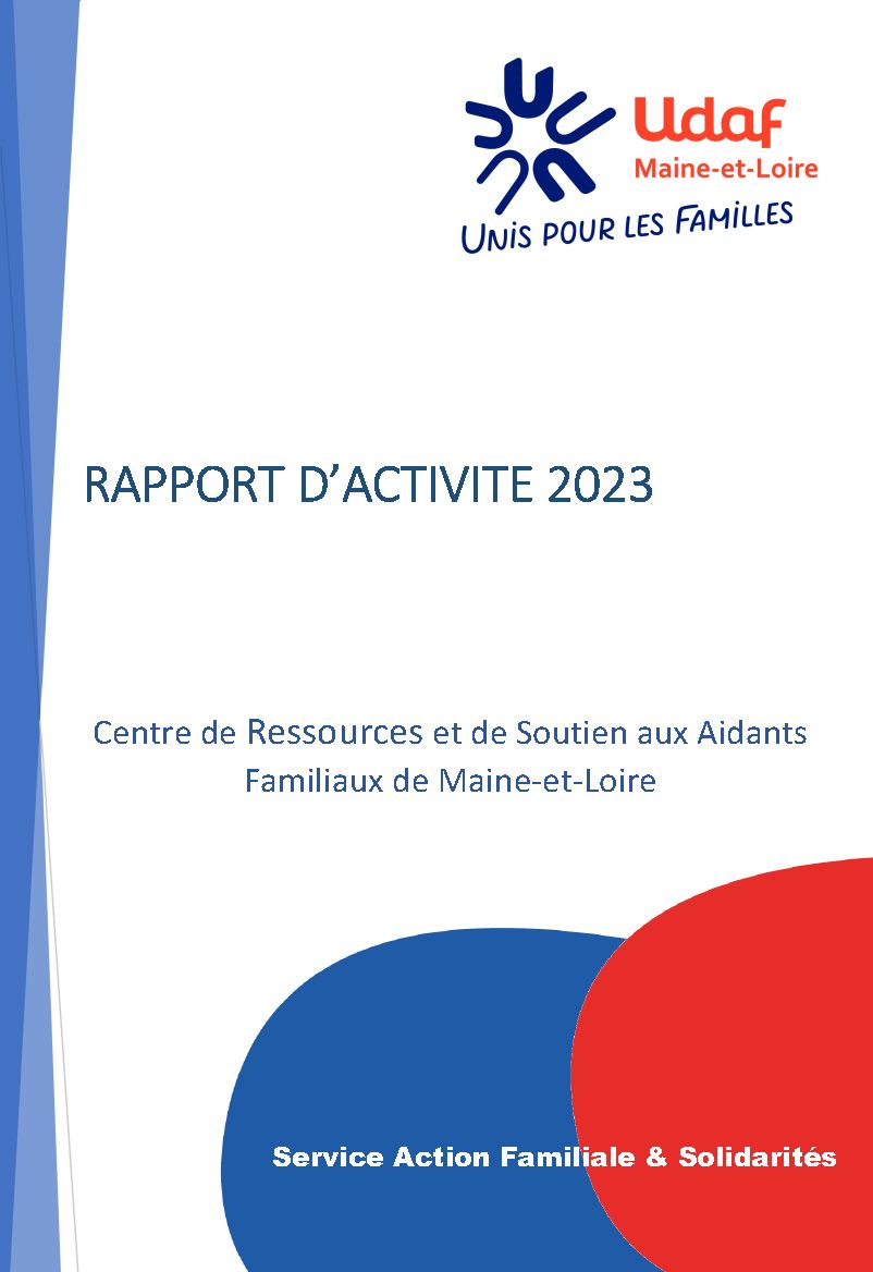 Rapport d'activité Centre de ressources - 2023 - Udaf 49 Maine-et-Loire
