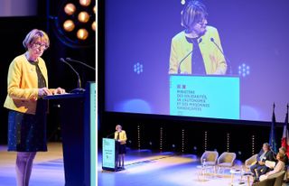 AG Unaf 2023 allocution de la présidente de l'Unaf Marie-Andrée Blanc